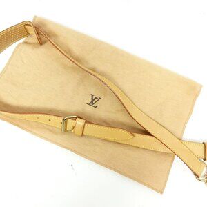 MIB Auth Louis Vuitton Vachetta Leather Cross Body Keepall Travel Shoulder Strap